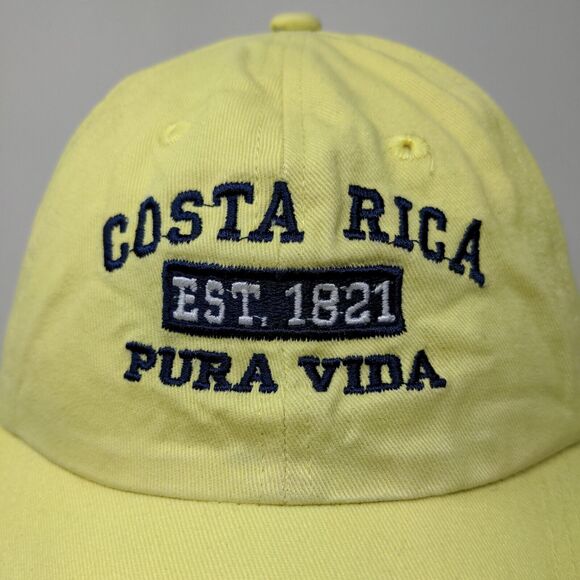 Old Dock Men's Strapback Hat Green Adjustable Embroidered Costa Rica Pura Vida - Picture 4 of 11